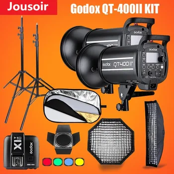 Godox QT400II 400WS GN76 1/8000s HSS Studio Flash Strobe Lighting Kit & X1T Transmitter+Grid Softbox+Barn Door+Light StandCD15
Godox QT400II 400WS GN76 1/8000s HSS Studio Flash Strobe Lighting Kit & X1T Transmitter+Grid Softbox+Barn Door+Light StandCD15