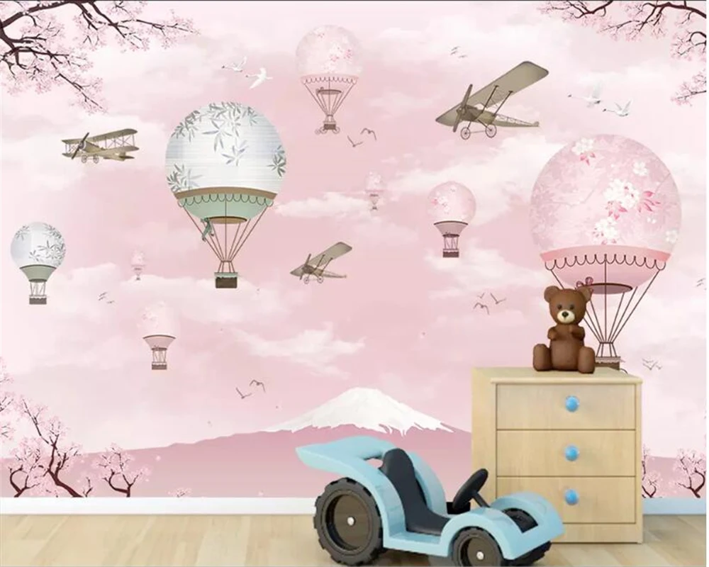Beibehang Custom photo wallpaper cartoon hand painted aircraft hot air balloon mural Children room sofa background 3D wallpaper
Beibehang Custom photo wallpaper cartoon hand painted aircraft hot air balloon mural Children room sofa background 3D wallpaper