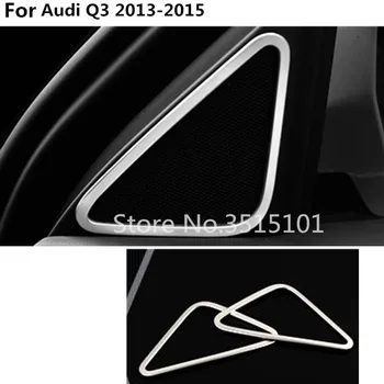 Car styling Stainless steel Car A column Audio Speak Window Windshield Side triangle lamp trim 2pcs For Audi Q3 2013 2014 2015
Car styling Stainless steel Car A column Audio Speak Window Windshield Side triangle lamp trim 2pcs For Audi Q3 2013 2014 2015