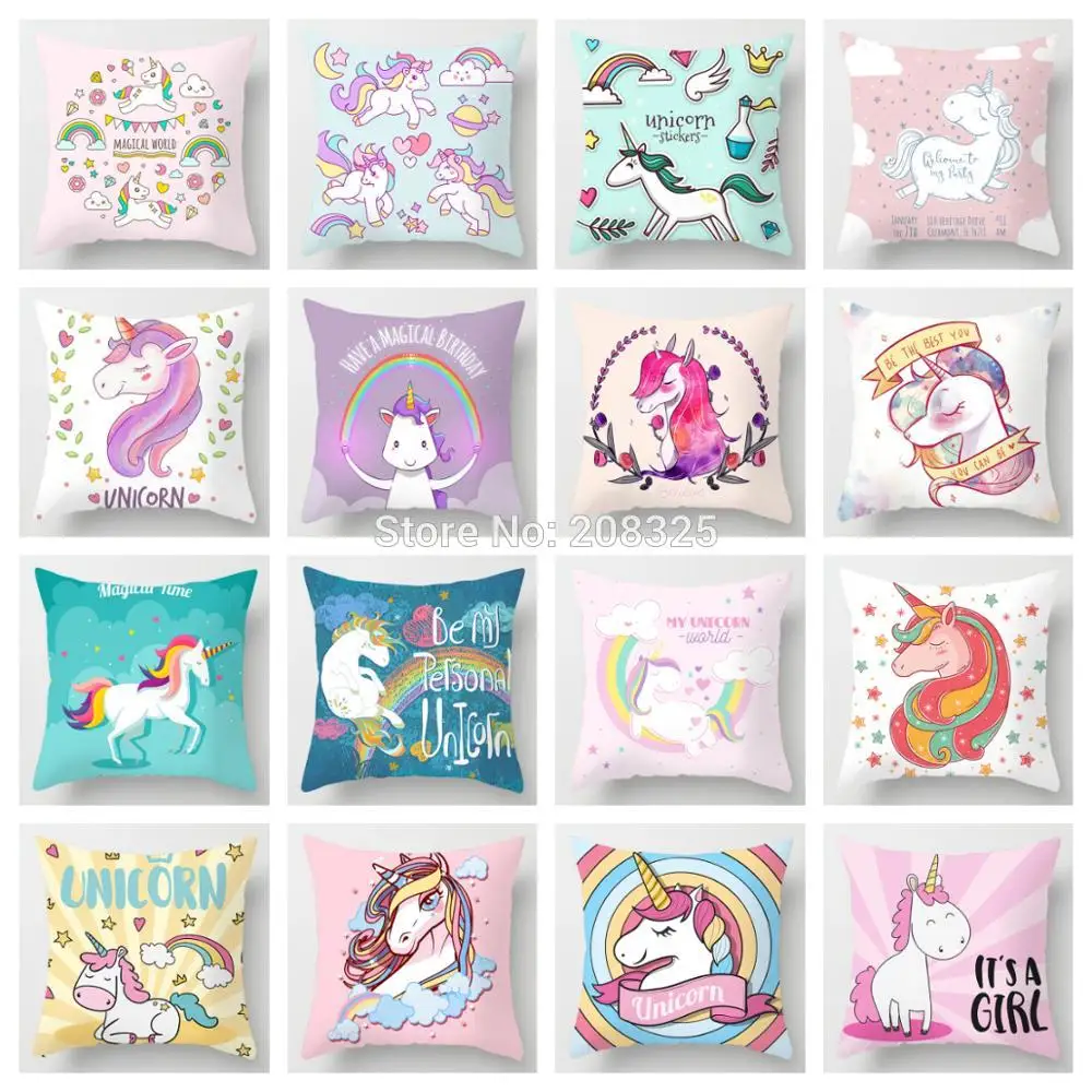 Unicorn Cushion Cover Polyester Home/Sofa Decorative Throw Pillow Case Lounge Cushion For Children Birthday Gift /Sofa
Unicorn Cushion Cover Polyester Home/Sofa Decorative Throw Pillow Case Lounge Cushion For Children Birthday Gift /Sofa