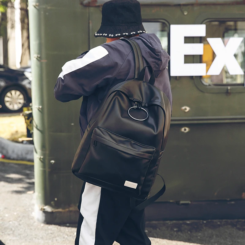 MENGHUO 2018 PU Leather Backpack Women Rose Men Embroidery Backpacks Unisex Couple Travel Bags Students Book Rucksack Mochilas (37)