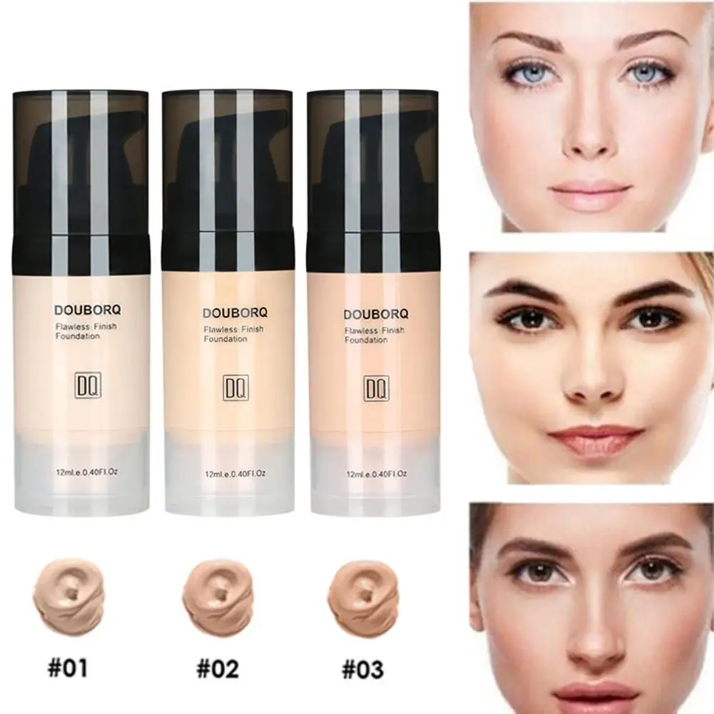 HOT SALE 12ml DouborQ Liquid Foundation Brightening Waterproof Full Cover Face Concealer
HOT SALE 12ml DouborQ Liquid Foundation Brightening Waterproof Full Cover Face Concealer