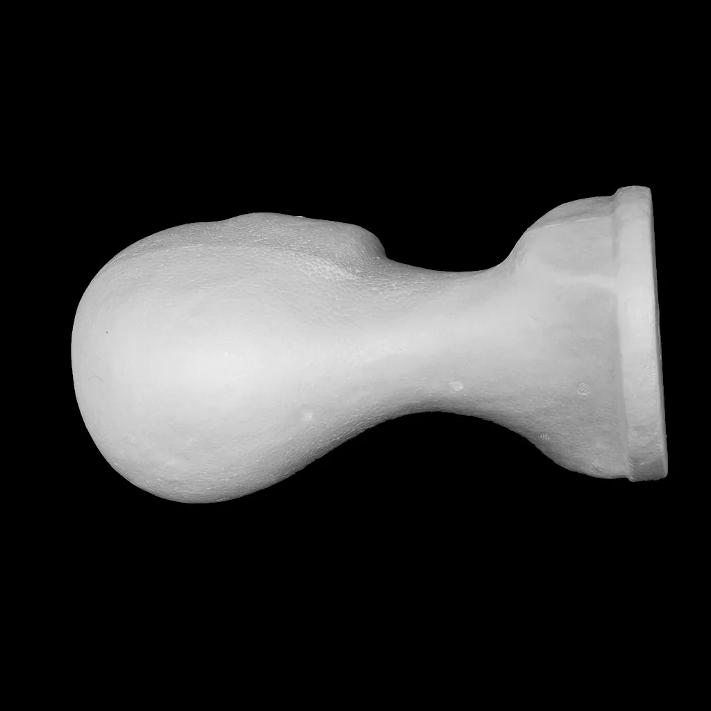Male Polystyrene Styrofoam Model Head Mannequin Stand Wig Hair Hat Display for Wigs Showcase DIY Craft Sewing Supply Party Decor