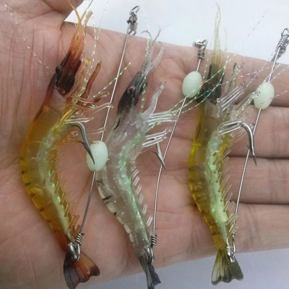 1PCS 9.5cm 6.4g Artificial Fishing Lure Bionic Shrimp Soft Bait Fishing Tackle Noctilucent Luminous Night Glow Bead
1PCS 9.5cm 6.4g Artificial Fishing Lure Bionic Shrimp Soft Bait Fishing Tackle Noctilucent Luminous Night Glow Bead