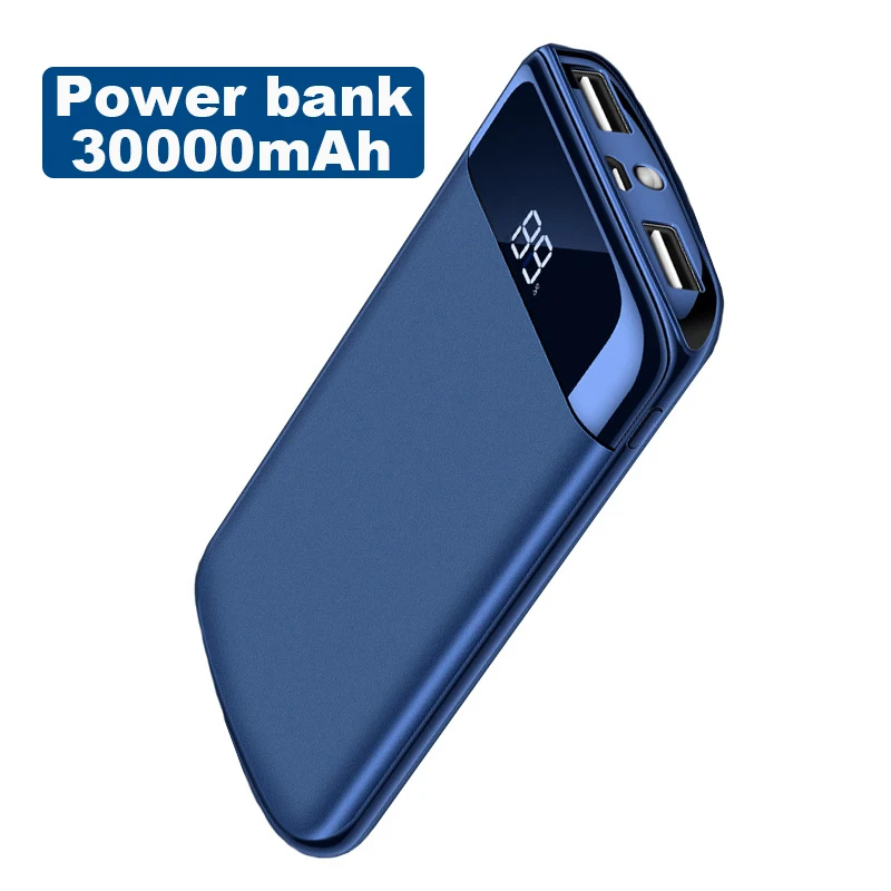 30000mAh Power Bank External Battery 2 USB LED Powerbank Portable Mobile Phone Charger for Xiaomi MI iphone XS Samsung A8 A7 A6
30000mAh Power Bank External Battery 2 USB LED Powerbank Portable Mobile Phone Charger for Xiaomi MI iphone XS Samsung A8 A7 A6