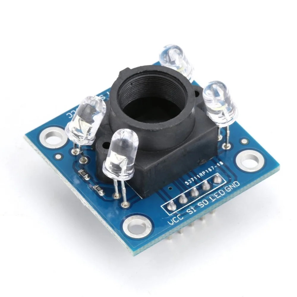 TCS230 TCS3200 Color Recognition Sensor Module Detection Detector with White LED Light for Arduino Ant-interference
TCS230 TCS3200 Color Recognition Sensor Module Detection Detector with White LED Light for Arduino Ant-interference