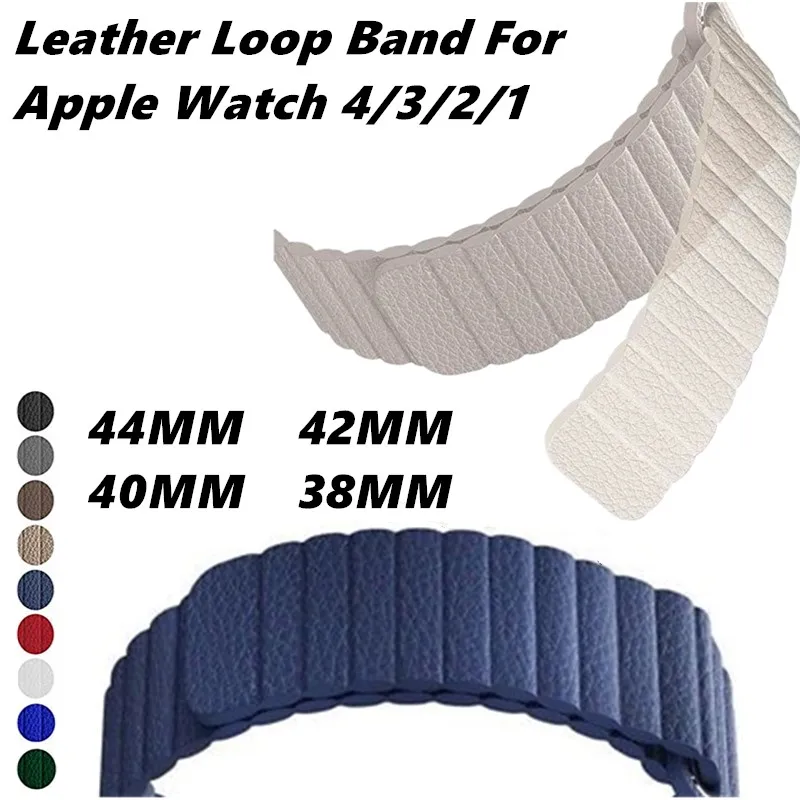 Genuine Leather Loop Band For Apple Watch 4 44/40/42/38mm Adjustable Magnetic Bracelet Closure Strap Accessories For Iwatch3/2/1
Genuine Leather Loop Band For Apple Watch 4 44/40/42/38mm Adjustable Magnetic Bracelet Closure Strap Accessories For Iwatch3/2/1