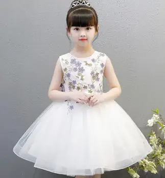 Fashion brand Handmade white Floral Girls Dresses For Wedding Formal Lace Girl Party evening Dress sleeveless Christmas dress
Fashion brand Handmade white Floral Girls Dresses For Wedding Formal Lace Girl Party evening Dress sleeveless Christmas dress