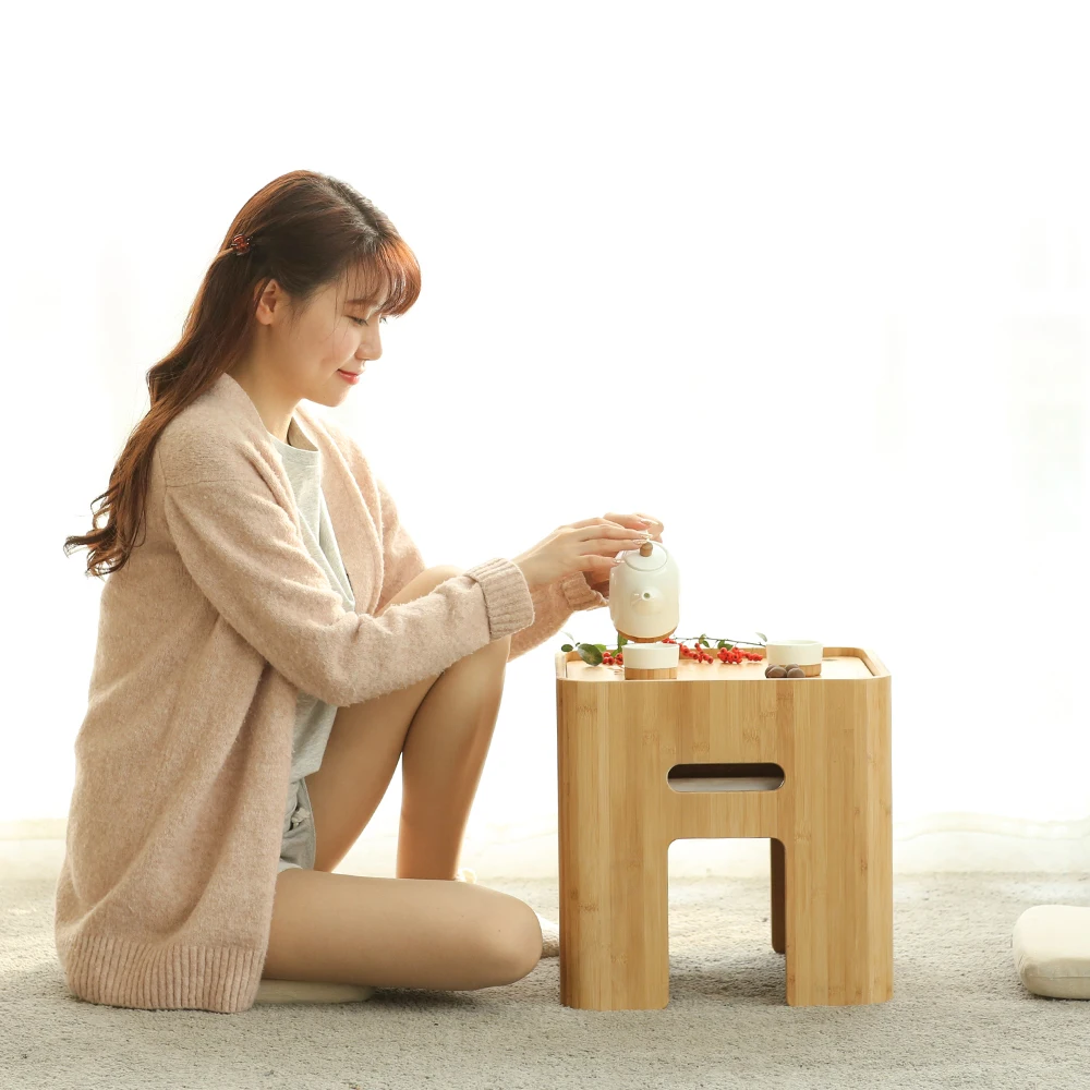 Бамбуковый табурет ZEN'S японский кофейный столик маленький для дома|coffee table|coffee