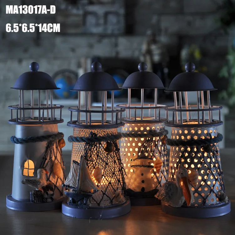 New 2019 Hot-selling Handmade Mediterranean-style Lighthouse Wrought Iron Holiday Candlestick Candle Holder Home Decoration
New 2019 Hot-selling Handmade Mediterranean-style Lighthouse Wrought Iron Holiday Candlestick Candle Holder Home Decoration