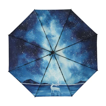 Inside/outside printing Umbrella Rain Women Anti Uv Parasol Umbrella Female Black Coating Sunny and Rainy Umbrellas Starry sky
Inside/outside printing Umbrella Rain Women Anti Uv Parasol Umbrella Female Black Coating Sunny and Rainy Umbrellas Starry sky
