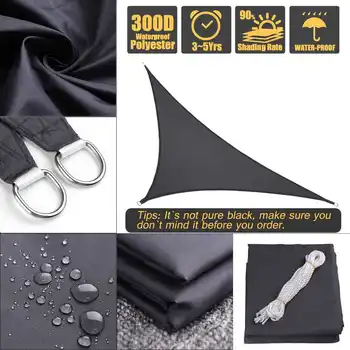 300D 160GSM Waterproof Polyester Oxford Fabric Shade Sail Right Triangle Tent Sunshade-Black UV protection outdoor camping
300D 160GSM Waterproof Polyester Oxford Fabric Shade Sail Right Triangle Tent Sunshade-Black UV protection outdoor camping