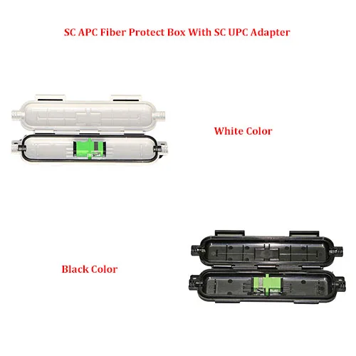 5 Pieces SC APC Fiber Protect Box Whit/Black Color with SC APC SM Adapter FTTH Fiber Accessories for fiber cable protection
5 Pieces SC APC Fiber Protect Box Whit/Black Color with SC APC SM Adapter FTTH Fiber Accessories for fiber cable protection