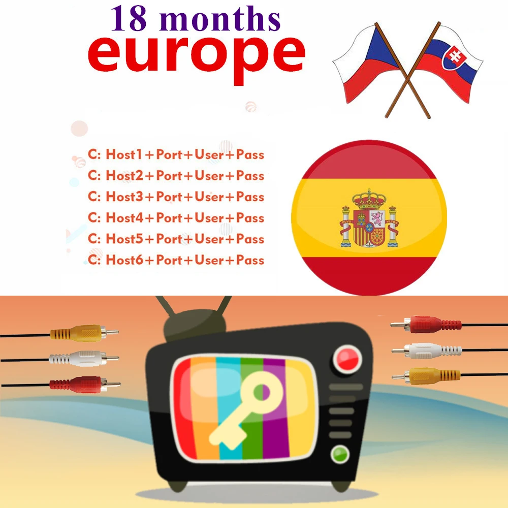 DVB-S2 CCcam ESPA A Clines for 1 Year Europe Receptor Satellite TV Receiver Spain Portugal Ccam Stable Server HD Germany Oscam
DVB-S2 CCcam ESPA A Clines for 1 Year Europe Receptor Satellite TV Receiver Spain Portugal Ccam Stable Server HD Germany Oscam