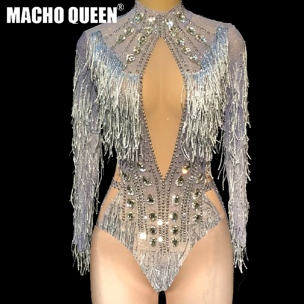Celebrity Rhinestone Fringe Bodysuit Drag Queen Costomes Party Birthday Burning Man Jumpsuit Singer Stage Show Latin Dance Wear
Celebrity Rhinestone Fringe Bodysuit Drag Queen Costomes Party Birthday Burning Man Jumpsuit Singer Stage Show Latin Dance Wear