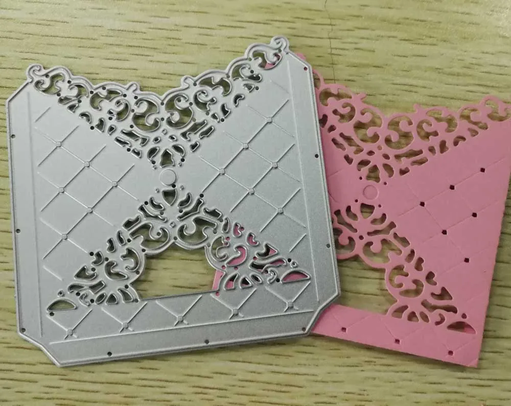 Lace Folded Pocket frame Metal cutting dies Decorative DIY Scrapbooking Steel Craft Die Cut Embossing Paper Cards Stencil
Lace Folded Pocket frame Metal cutting dies Decorative DIY Scrapbooking Steel Craft Die Cut Embossing Paper Cards Stencil