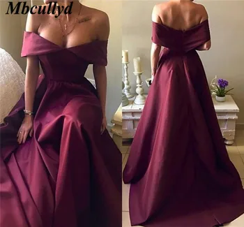 Mbcullyd Grape Satin Prom Dresses 2019 Sexy Backless Off Shoulder Formal Dress Evening Wear Cheap Plus Size New robe de soiree
Mbcullyd Grape Satin Prom Dresses 2019 Sexy Backless Off Shoulder Formal Dress Evening Wear Cheap Plus Size New robe de soiree