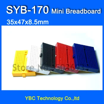 Free Shipping 50pcs/lot SYB-170 Solderless Prototype Experiment Test Mini Breadboard SYB 170 Tie-points 35*47*8.5mm
Free Shipping 50pcs/lot SYB-170 Solderless Prototype Experiment Test Mini Breadboard SYB 170 Tie-points 35*47*8.5mm