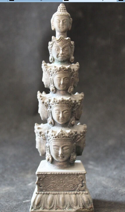 Silver 11 face Shakyamuni Guanyin Kwan-yin Buddha Head Seal Signet Stamp Statue
Silver 11 face Shakyamuni Guanyin Kwan-yin Buddha Head Seal Signet Stamp Statue