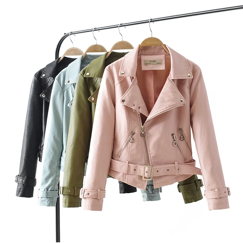 Spring Autumn PU Leather Jacket Casual Slim Soft Moto Faux Leather Jacket 2019 New Women Autumn Winter Suede Faux Leather Jacket
Spring Autumn PU Leather Jacket Casual Slim Soft Moto Faux Leather Jacket 2019 New Women Autumn Winter Suede Faux Leather Jacket