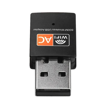 600Mbps 2.4GHz +5GHz Dual Band Usb Wifi Adapte Antenna Wifi 802.11a/b/g/n/ac WiFi Adapter for MAC Windows (Black)
600Mbps 2.4GHz +5GHz Dual Band Usb Wifi Adapte Antenna Wifi 802.11a/b/g/n/ac WiFi Adapter for MAC Windows (Black)