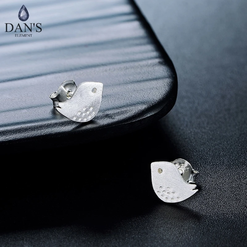 DAN'S ELEMENT Unique Wiredrawing Little Birds 100% 925-Sterling-Silver Stud Earrings For Women Girl Gift Wholesale DEEY011
DAN'S ELEMENT Unique Wiredrawing Little Birds 100% 925-Sterling-Silver Stud Earrings For Women Girl Gift Wholesale DEEY011