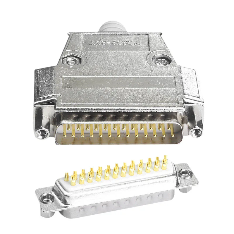 BD25 Gold-Plated Connector Metal Case Industrial Grade Solid Needle DB25 Male Female Head 25-Pin Plug And Oral
BD25 Gold-Plated Connector Metal Case Industrial Grade Solid Needle DB25 Male Female Head 25-Pin Plug And Oral