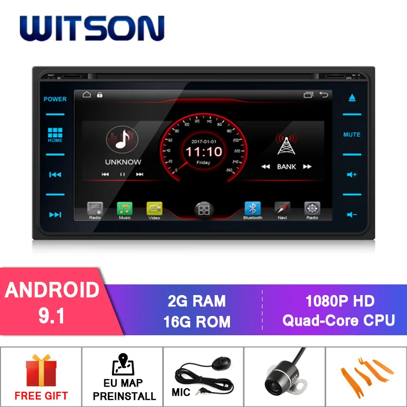WITSON Android 9.1 audio system with gps for TOYOTA COROLLA/HILUX/AVANZA/RunX mirror link/DAB/OBD/TPMS/DVR/Wifi/3G/4G support
WITSON Android 9.1 audio system with gps for TOYOTA COROLLA/HILUX/AVANZA/RunX mirror link/DAB/OBD/TPMS/DVR/Wifi/3G/4G support