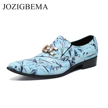 Men's Dress Shoes Fashion Leather Men Business Flat Shoes Wedding shoes blue Breathable Men Formal Office Working Shoes
Men's Dress Shoes Fashion Leather Men Business Flat Shoes Wedding shoes blue Breathable Men Formal Office Working Shoes