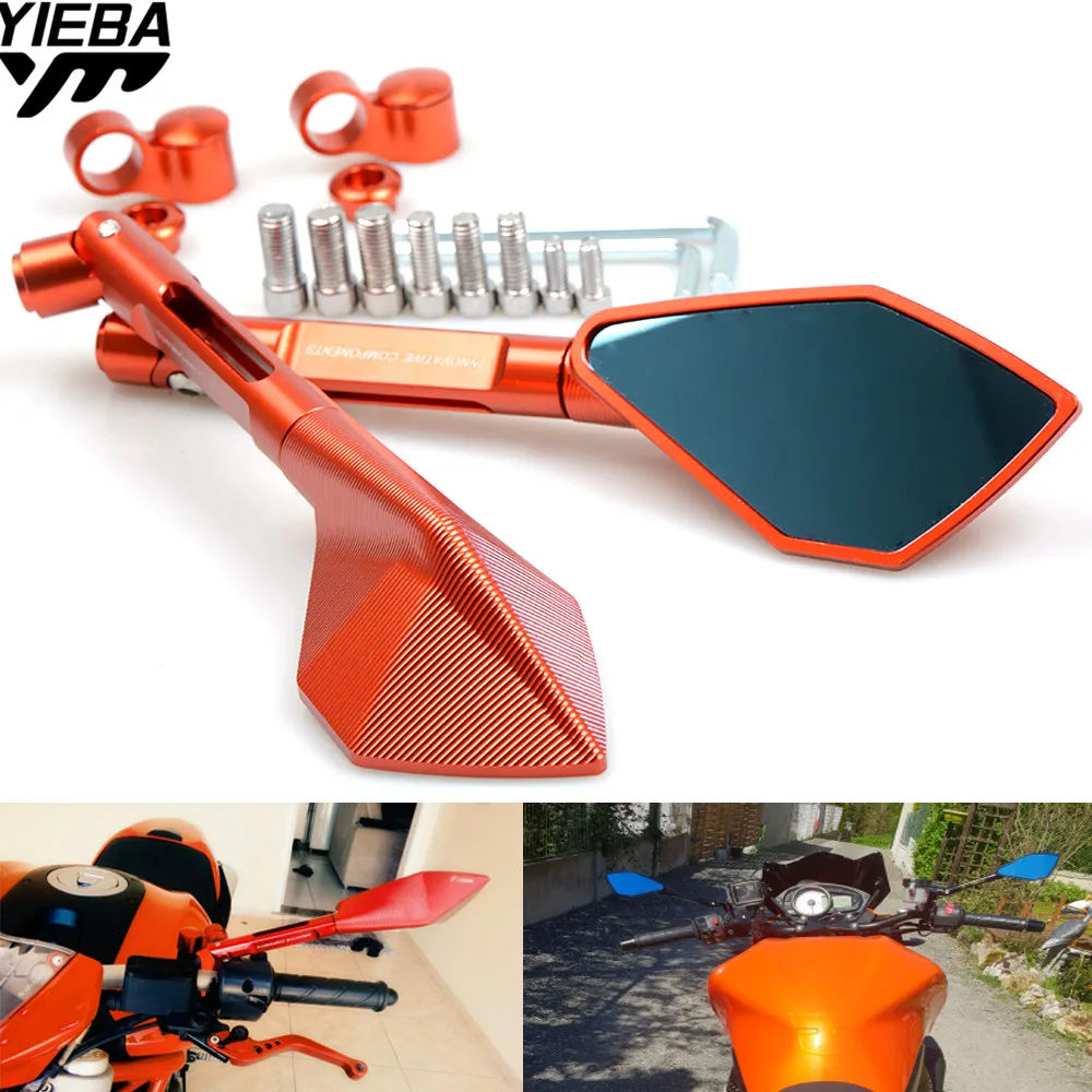 CNC Motorcycle Rearview Mirrors Rear View Side Mirror FOR KTM 105SX 105XC 450 SMR 09-11 Suzuki GSXR 1000 GSXR1000 K5 CBR 600
CNC Motorcycle Rearview Mirrors Rear View Side Mirror FOR KTM 105SX 105XC 450 SMR 09-11 Suzuki GSXR 1000 GSXR1000 K5 CBR 600