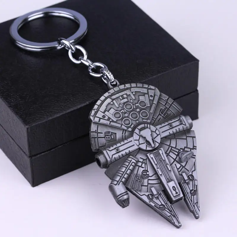 Hot Sale Star Wars Movie Jewelry Star Wars Craft Keychain High Quality Spaceship Pendant Key Chain for Men Women Car Keyring
Hot Sale Star Wars Movie Jewelry Star Wars Craft Keychain High Quality Spaceship Pendant Key Chain for Men Women Car Keyring