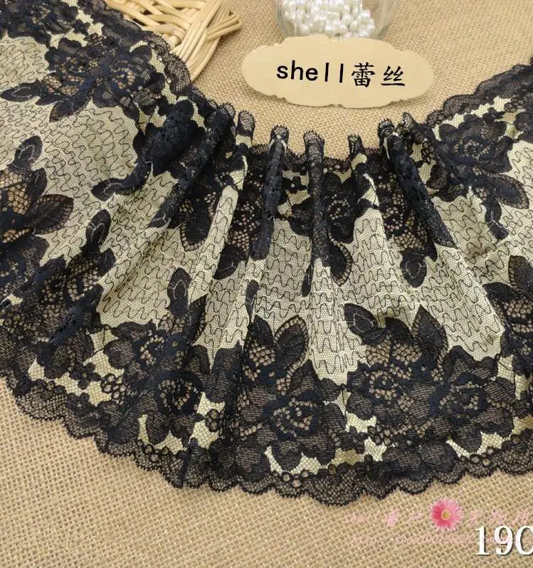 New!3 Meter Lace Fabric Embroidered for Dress African Apparel Sewing Elastic Lace Trim French Lace Fabrics DIY Gold Black 19cm
New!3 Meter Lace Fabric Embroidered for Dress African Apparel Sewing Elastic Lace Trim French Lace Fabrics DIY Gold Black 19cm