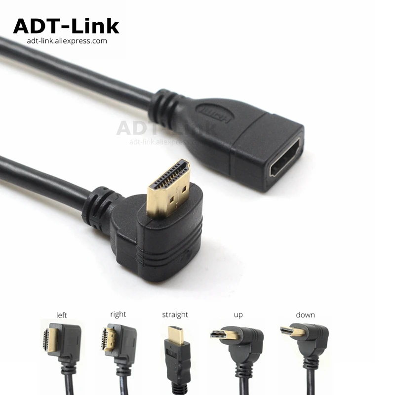 0.1M 10CM Up & Down & Right & Left Angle HDMI 1.4 A type Male to Female 1.4v Extension connector adapter cable hdmi v1.4 Angled
0.1M 10CM Up & Down & Right & Left Angle HDMI 1.4 A type Male to Female 1.4v Extension connector adapter cable hdmi v1.4 Angled