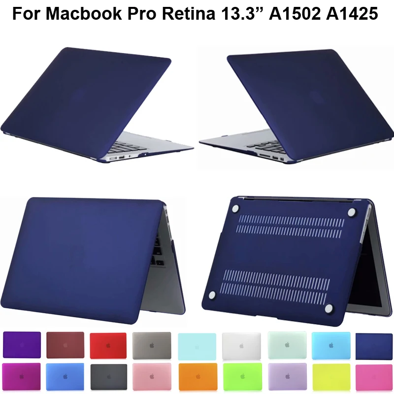 Матовая Цвет чехол для Macbook Pro 13 Retina A1502 A1425 кожаный Капа MacbookProRetina 3 дюймов