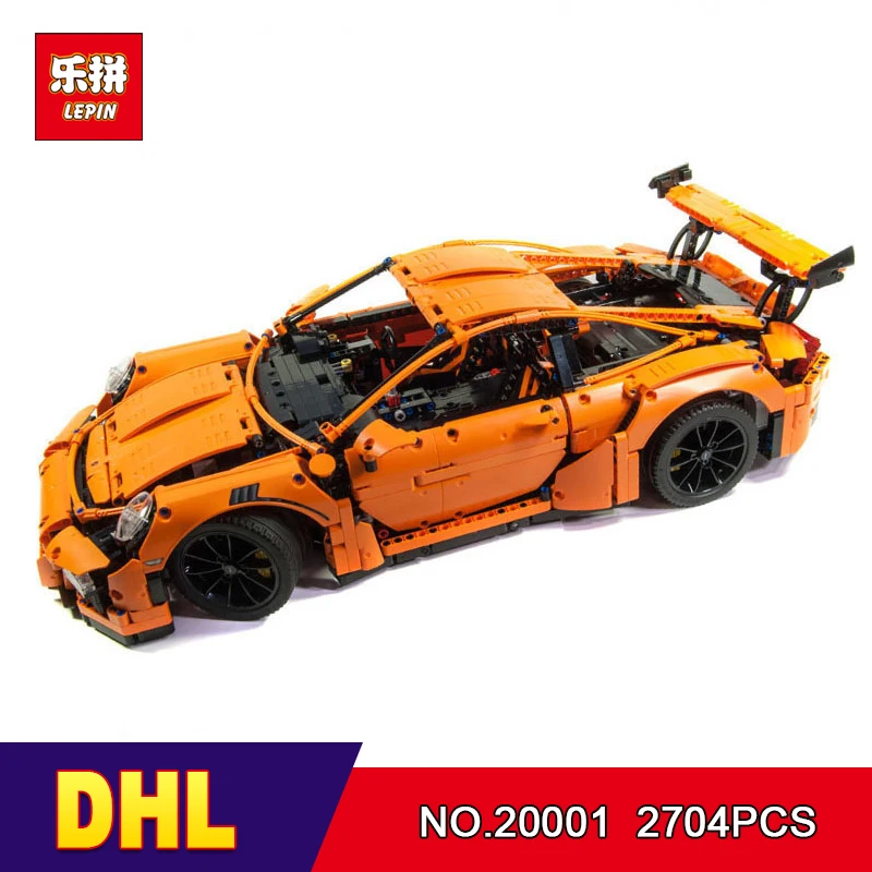 

DHL LEPIN 20001/20086 technic series Race Car Model Building Kits Blocks Bricks Compatible 42056 Boys Gift Educational Toys