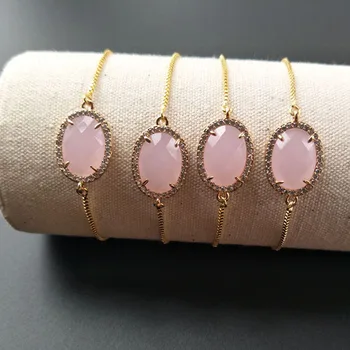 5pcs Gold color chain pink Geode Crystal glass charm Connector,Fashion Design Adjustable Bracelet Jewelry Making BG102
5pcs Gold color chain pink Geode Crystal glass charm Connector,Fashion Design Adjustable Bracelet Jewelry Making BG102