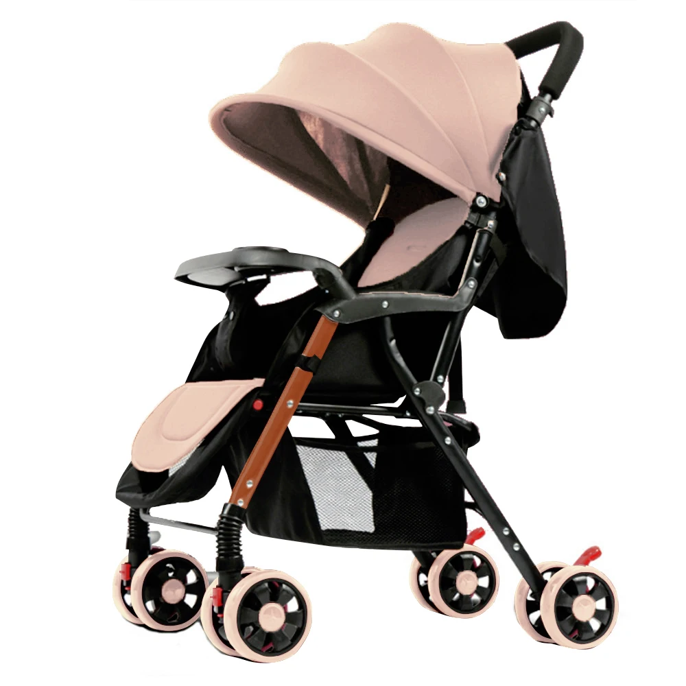 Baby Stroller High Landscape Can Sit Reclining Travel System 3 in 1 Folding Light Push From Two-way Baby Cart Shock-absorbing
Baby Stroller High Landscape Can Sit Reclining Travel System 3 in 1 Folding Light Push From Two-way Baby Cart Shock-absorbing