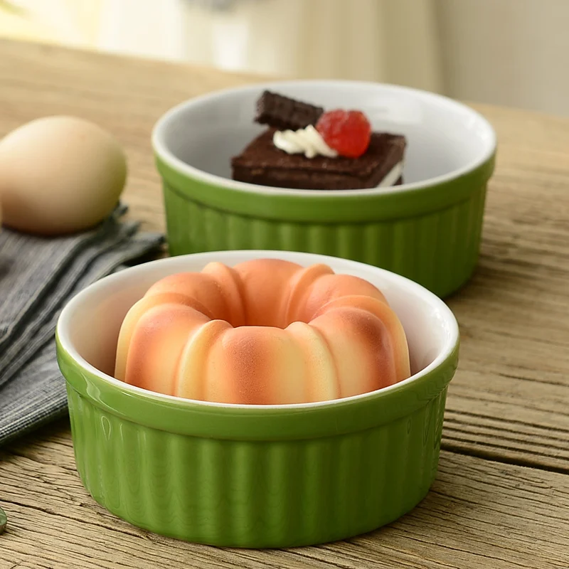 Ceramic stripe cake cup jelly pudding bowl bread bake bowl high temperature porcelain 5inch oven
Ceramic stripe cake cup jelly pudding bowl bread bake bowl high temperature porcelain 5inch oven