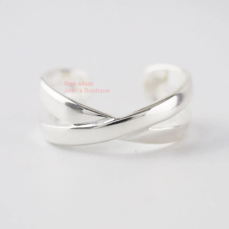 925 Solid Sterling Silver Simple X Shape Line Band size 3 Adjustable Midi Toe Ring A3652
925 Solid Sterling Silver Simple X Shape Line Band size 3 Adjustable Midi Toe Ring A3652