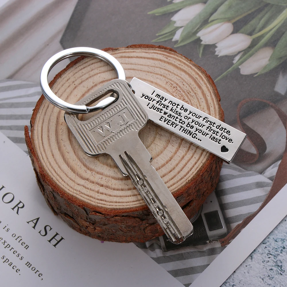 Girlfriend/Boyfriend Keychain I May Not Be Your First Date Your First Kiss Or Your First Love I Just Want to Be You Last Key Tag
Girlfriend/Boyfriend Keychain I May Not Be Your First Date Your First Kiss Or Your First Love I Just Want to Be You Last Key Tag