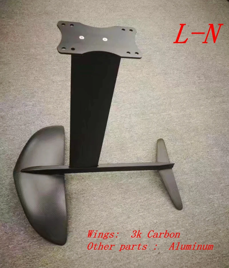 

L hydrofoil Pure Carbon Wings+Aluminum fuselage mast plate Hydrofoil Foils for SUP Surf Foil