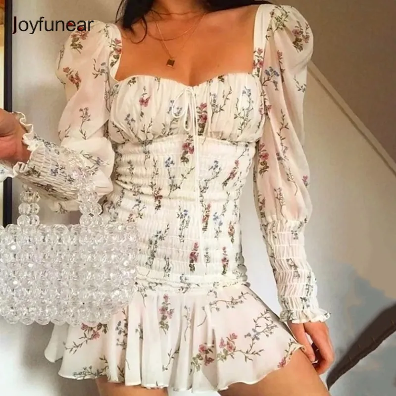 Joyfunear 2019 Pleated Print Summer Sexy Dress Women Square Neck Ruffles Bodycon Dress Elegant Mini Short Party Dress Vestido
Joyfunear 2019 Pleated Print Summer Sexy Dress Women Square Neck Ruffles Bodycon Dress Elegant Mini Short Party Dress Vestido