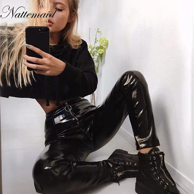 NATTEMAID Zip Solid 2019 Summer PU Leather Pants Women Pencil Thin Sexy Trousers Female Low Waist Plus Size Bodycon Black Pants
NATTEMAID Zip Solid 2019 Summer PU Leather Pants Women Pencil Thin Sexy Trousers Female Low Waist Plus Size Bodycon Black Pants