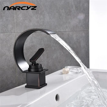 Waterfall bathroom faucet single handle water tap black/Chrome sink tap cold and hot mixer tap basin mixer waterfall tap B568
Waterfall bathroom faucet single handle water tap black/Chrome sink tap cold and hot mixer tap basin mixer waterfall tap B568