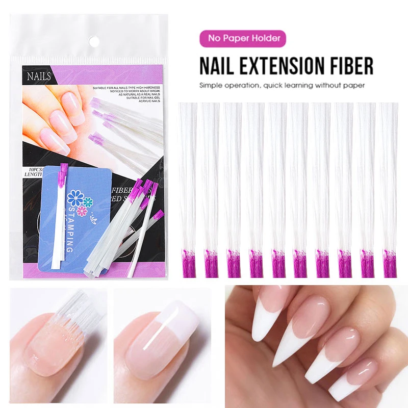10Pcs/Pack Fiberglass Nail Extension Glass Fiber for Nail Silk Extension Building Nail Form Acrylic Tips Manicure Nail Art Tools
10Pcs/Pack Fiberglass Nail Extension Glass Fiber for Nail Silk Extension Building Nail Form Acrylic Tips Manicure Nail Art Tools