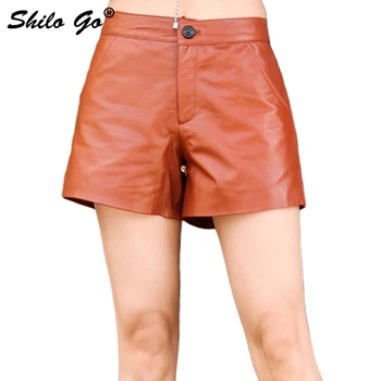 SHILO GO Leather Shorts Womens Spring Fashion sheepskin genuine leather Shorts high waist single button Casual concise wide leg
SHILO GO Leather Shorts Womens Spring Fashion sheepskin genuine leather Shorts high waist single button Casual concise wide leg