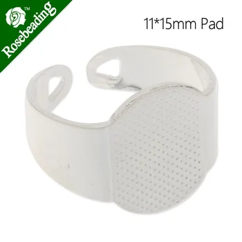 Silver Plated Adjustable Ring Blanks Base With 11x15mm Blank Pad,ring settings blank,ring blanks,Sold 20pcs/lot-C4677
Silver Plated Adjustable Ring Blanks Base With 11x15mm Blank Pad,ring settings blank,ring blanks,Sold 20pcs/lot-C4677