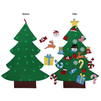 Kids DIY Felt Christmas Tree with Ornaments Children Christmas Gifts DIY Set Door Wall Hanging Decoration Ornaments FJ88
Kids DIY Felt Christmas Tree with Ornaments Children Christmas Gifts DIY Set Door Wall Hanging Decoration Ornaments FJ88