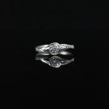 LASAMERO 0. 185 CT IJ/SI Round Cut Modern Design Natural Diamond Ring For Women 18k White Gold Certified Engagement Wedding Ring
LASAMERO 0. 185 CT IJ/SI Round Cut Modern Design Natural Diamond Ring For Women 18k White Gold Certified Engagement Wedding Ring