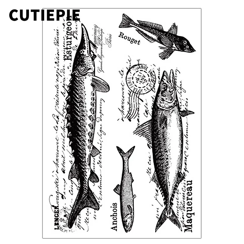 Kinds of Fish Transparent Clear Stamps for Scrapbooking DIY Photo Album Embossing Folder Paper Card Making Decorative Supplies
Kinds of Fish Transparent Clear Stamps for Scrapbooking DIY Photo Album Embossing Folder Paper Card Making Decorative Supplies
